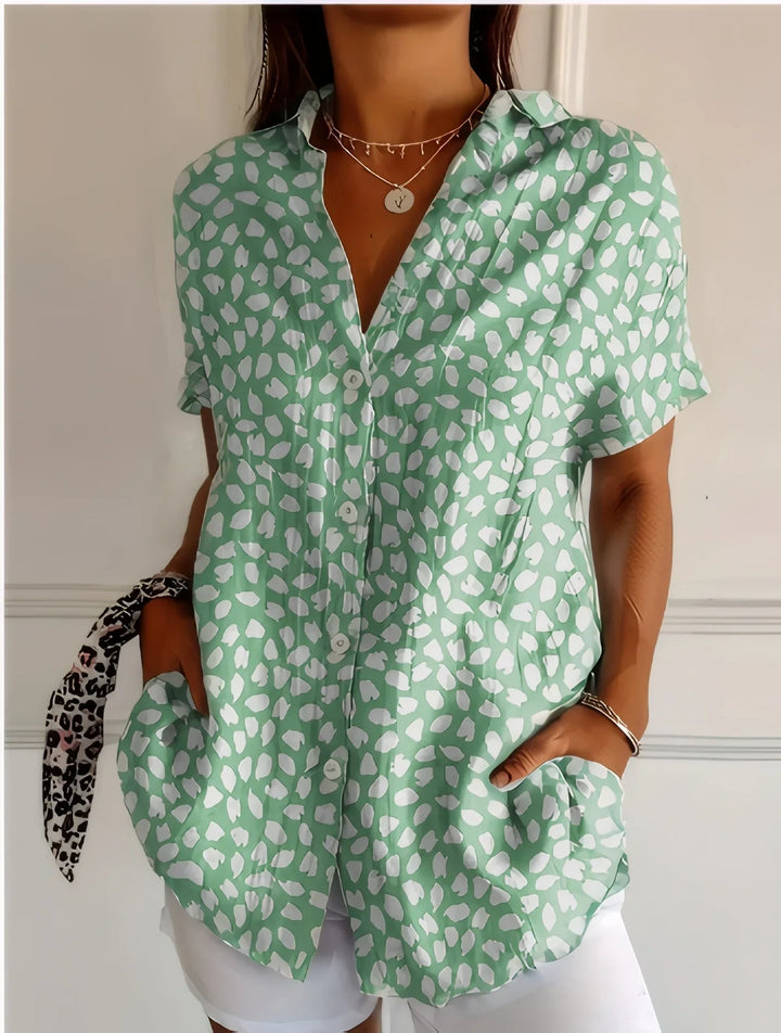 Noelle V Neck Floral Blouse