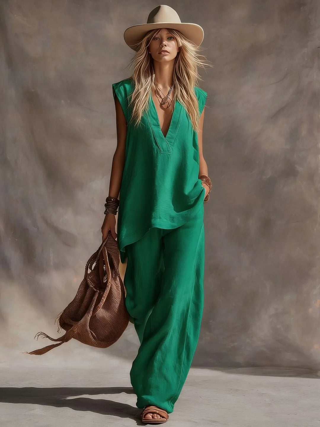 Eden Wide Leg Two-Piece Set