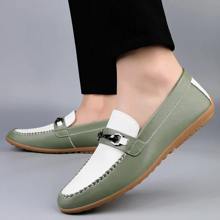 David Color Block Loafers