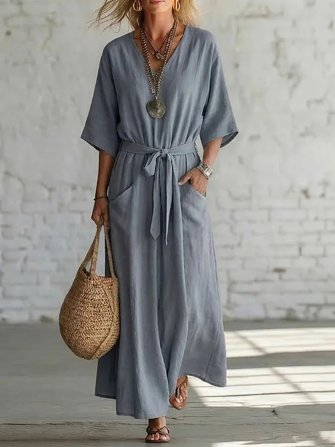 Beatrix Tie Waist Maxi Dress