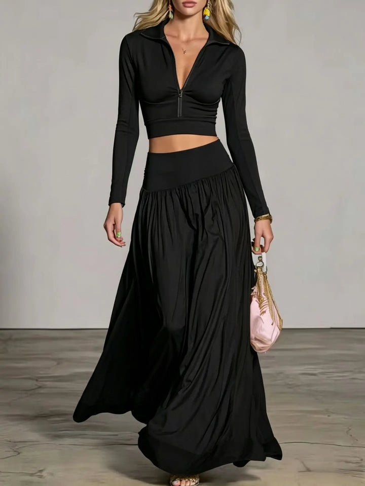 Kira Relaxed Flowy Skirt Set