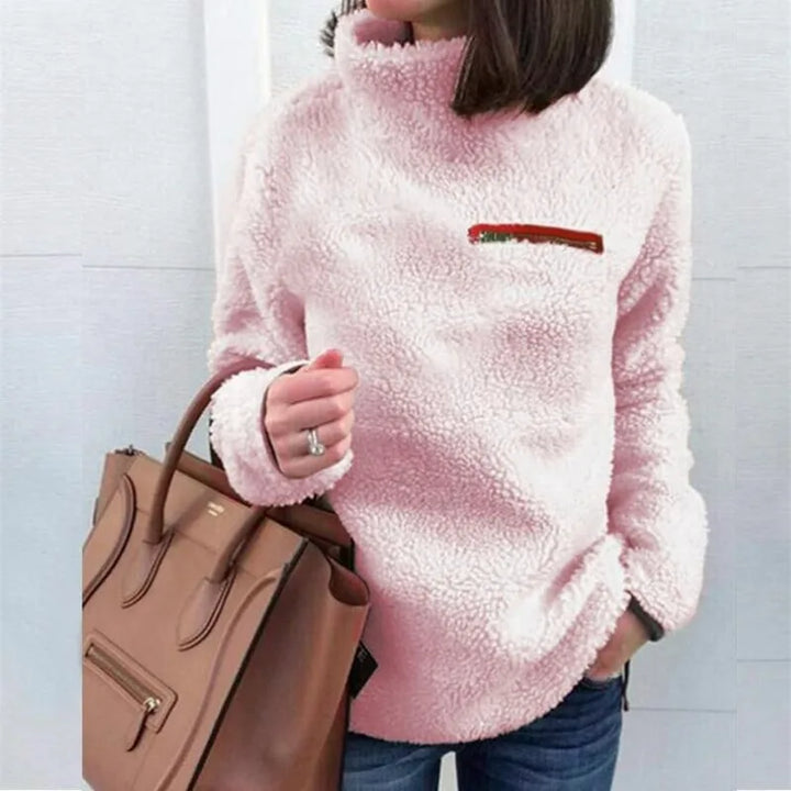 Marielys Sherpa Turtleneck Top