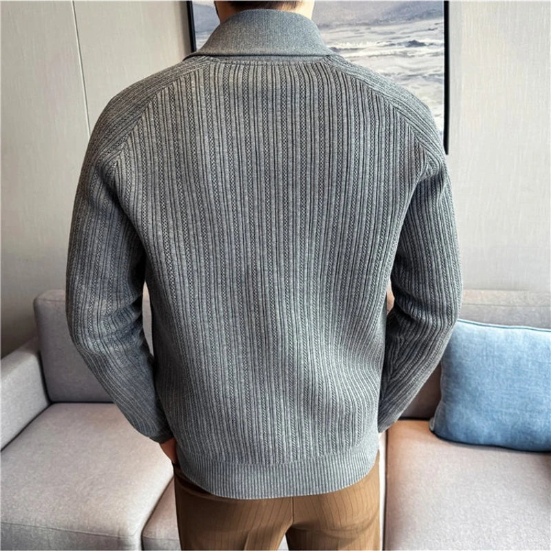 Quentin Ribbed Knit Cardigan