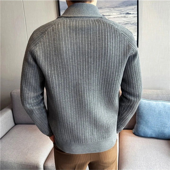 Quentin Ribbed Knit Cardigan