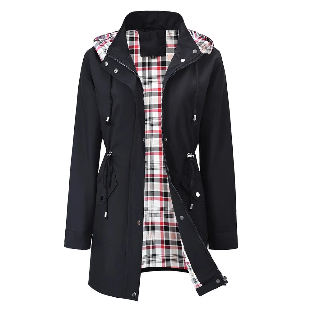 Emberlyn Drawstring Waist Rain Jacket