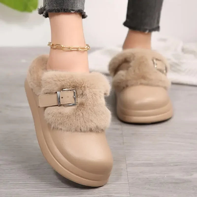 Winnie Platform Fur Clog