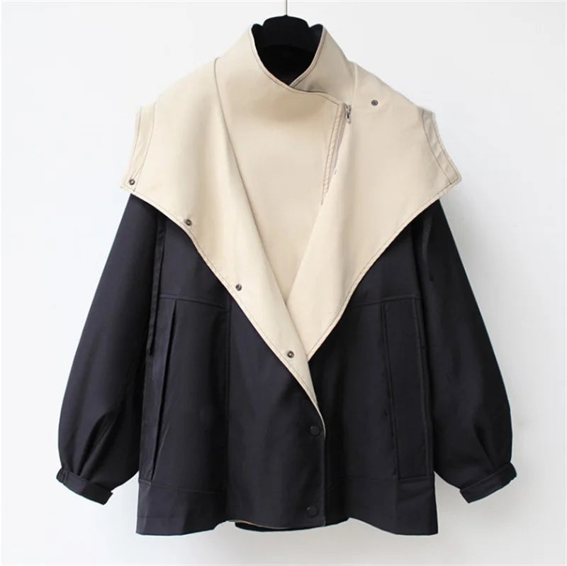 Calliope Contrast Collar Trench