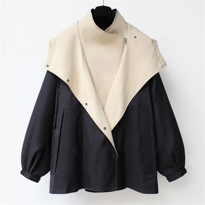 Calliope Contrast Collar Trench