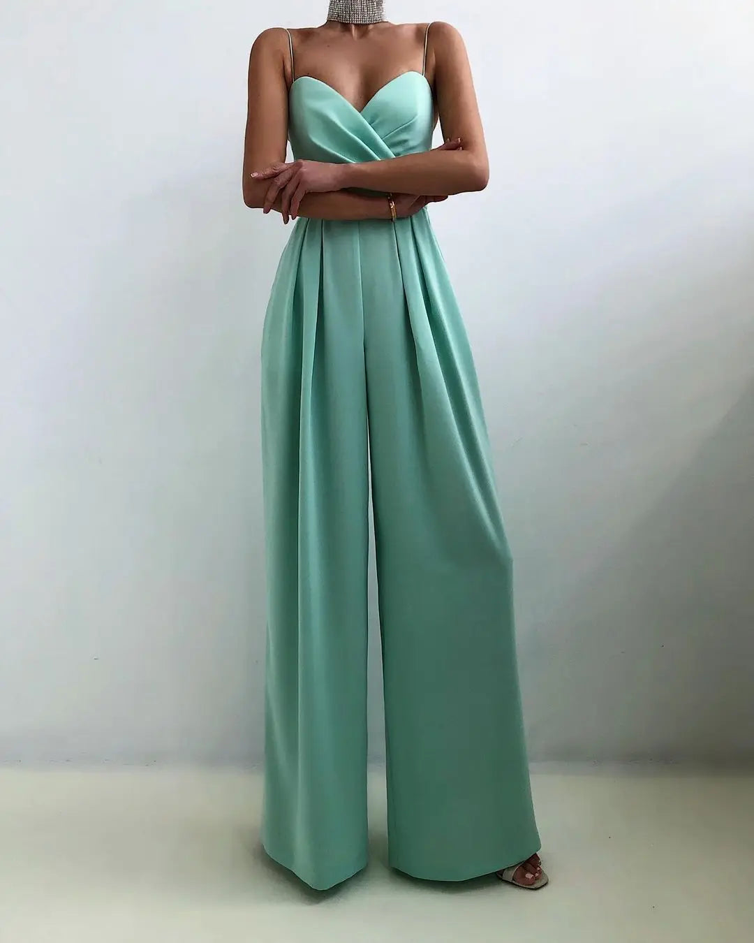 Ellise Sleeveless Wide Leg Jumpsuit