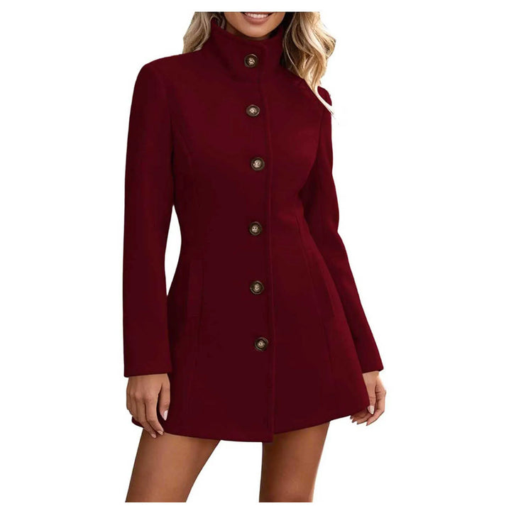 Josette Stand Collar Peacoat