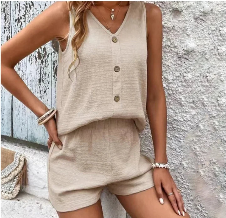 Maren V Neck Two-Piece Set