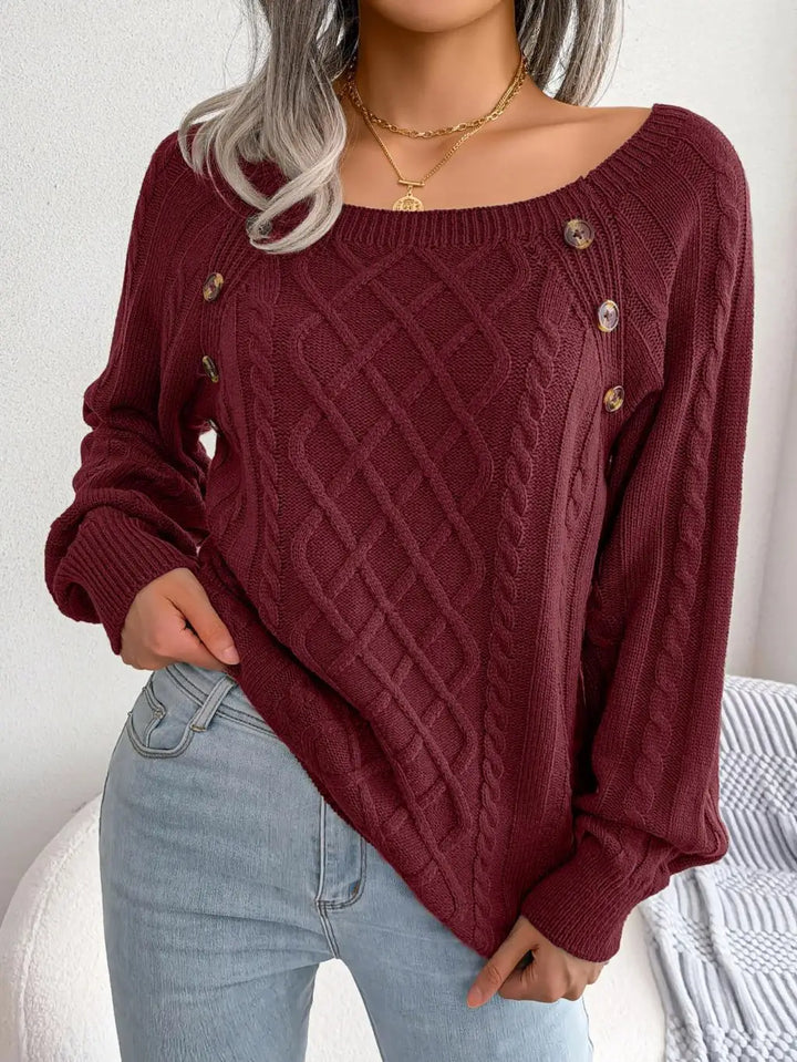 Talia Square Neck Sweater