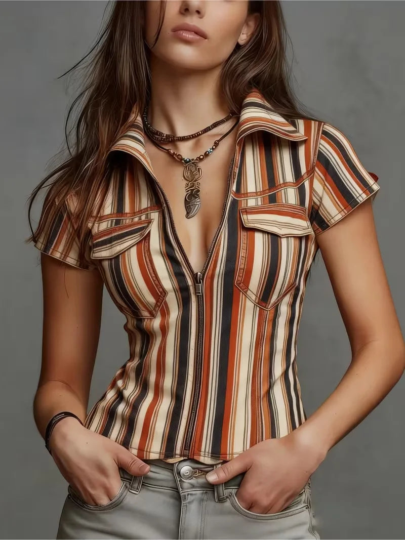 Marcell Fitted Stripe Casual Shirt