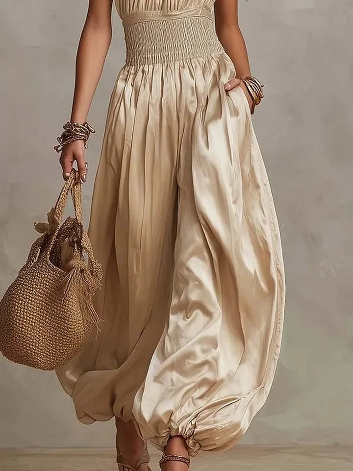 Linda Gathered Waist Jumpsuit