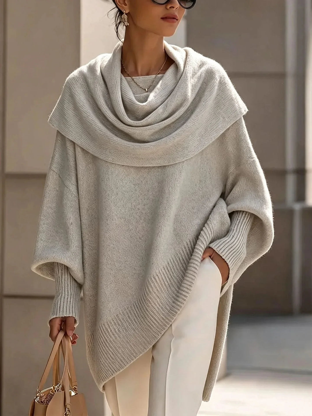 Liora Scarf Collar Poncho