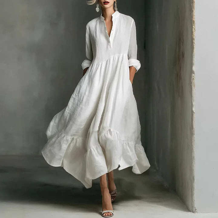 Kayla Ruffle Hem Maxi Dress
