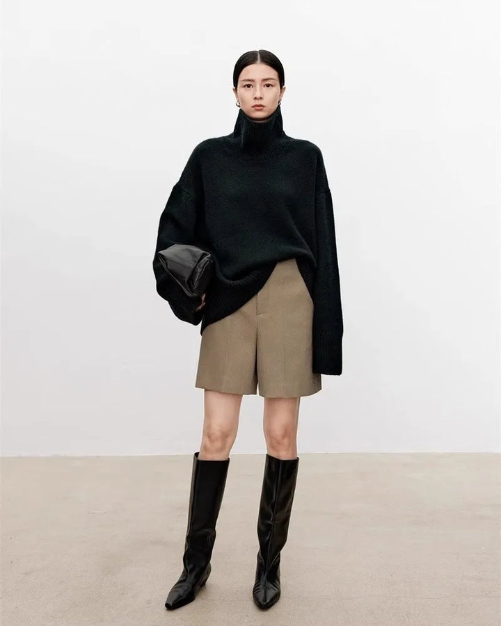 Halcyon Turtleneck Cashmere Pullover