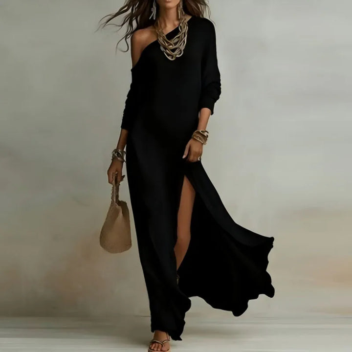 Elenora One Shoulder Knit Dress