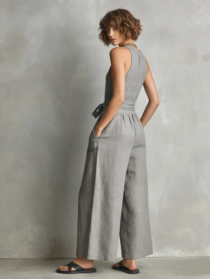 Catarina Relaxed V Neck Jumpsuit