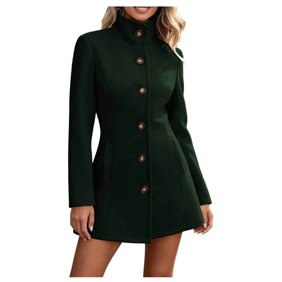 Josette Stand Collar Peacoat