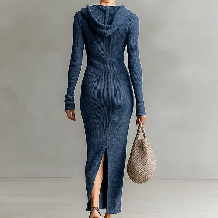 Janessa Hooded Knit Maxi Dress