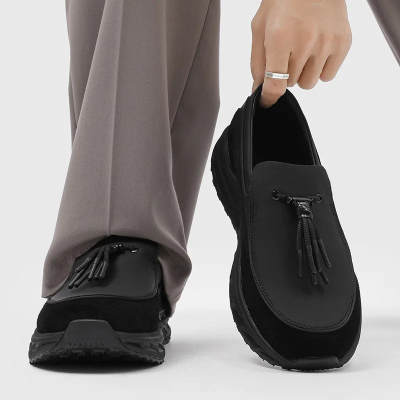 Isaias Leather Tassel Loafers