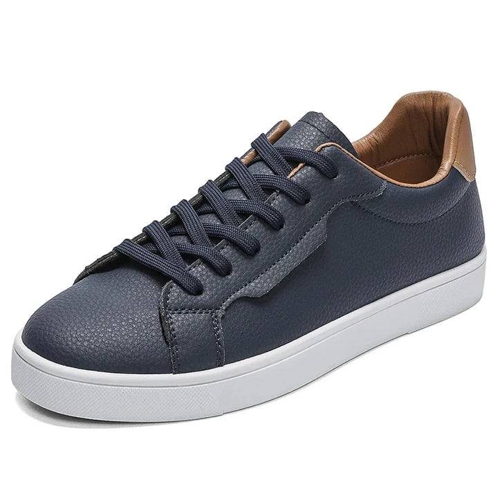 Ezra Pebbled Leather Sneakers
