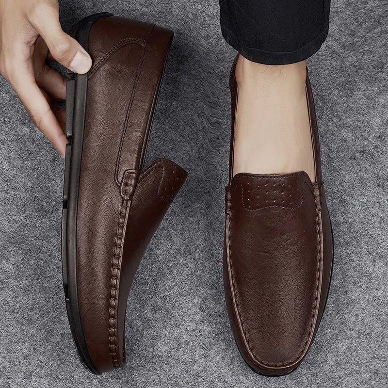 Evan Classic Leather Loafers