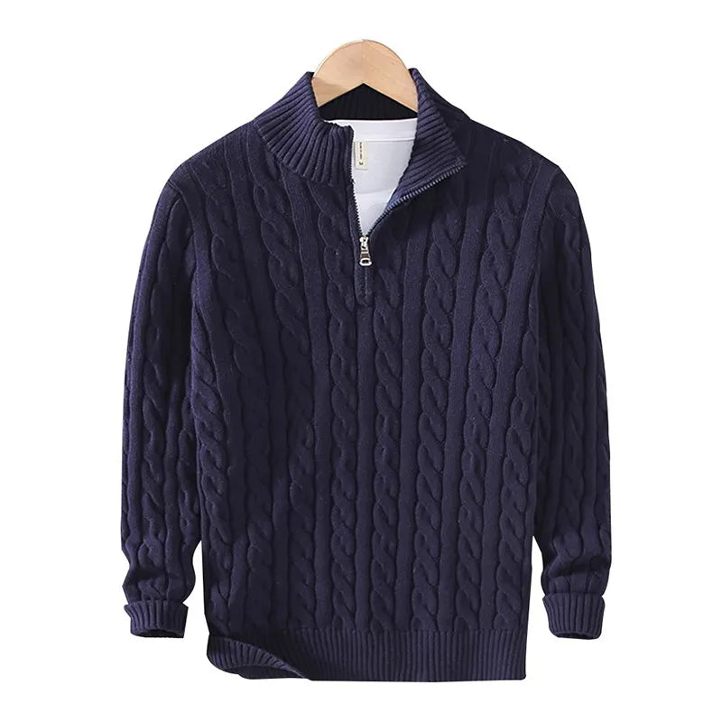 Dashiell Half Zip Cable Sweater