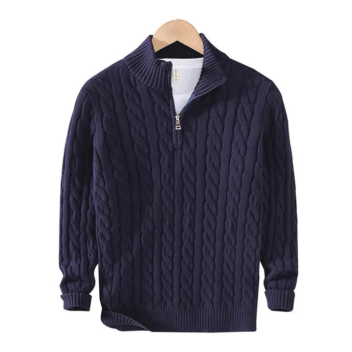 Dashiell Half Zip Cable Sweater