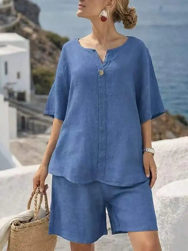 Ginevra Relaxed Vacay Shorts Set