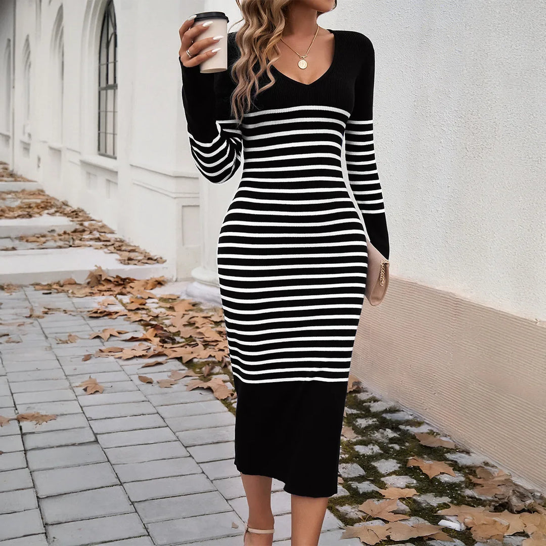 Nerissa Ribbed Knit Dress