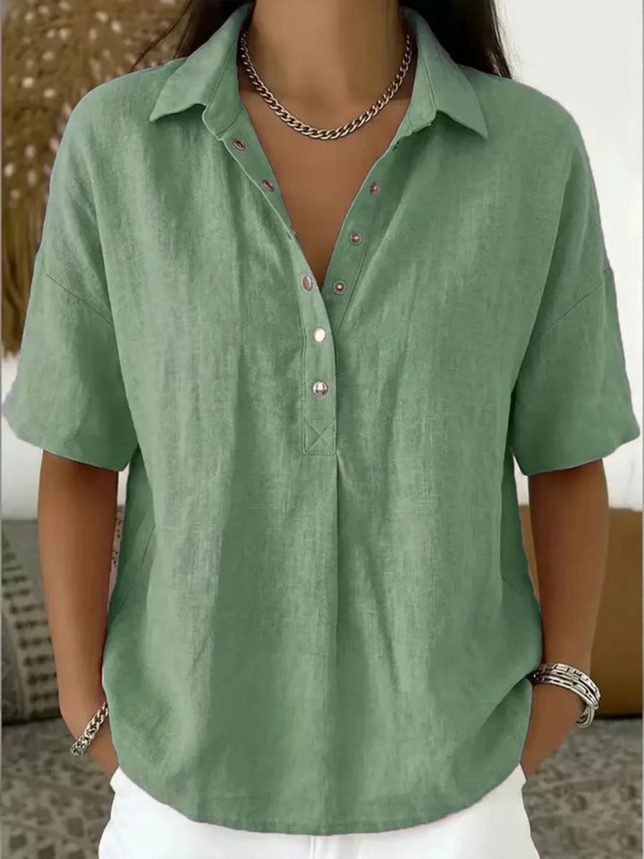 Casey Relaxed Linen Blouse