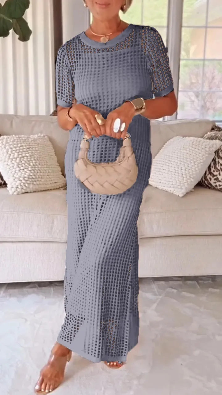 Mia Breathable Knit Maxi Dress