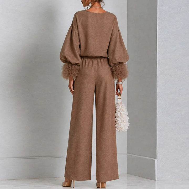 Emory Lantern Sleeve Two-Piece Set