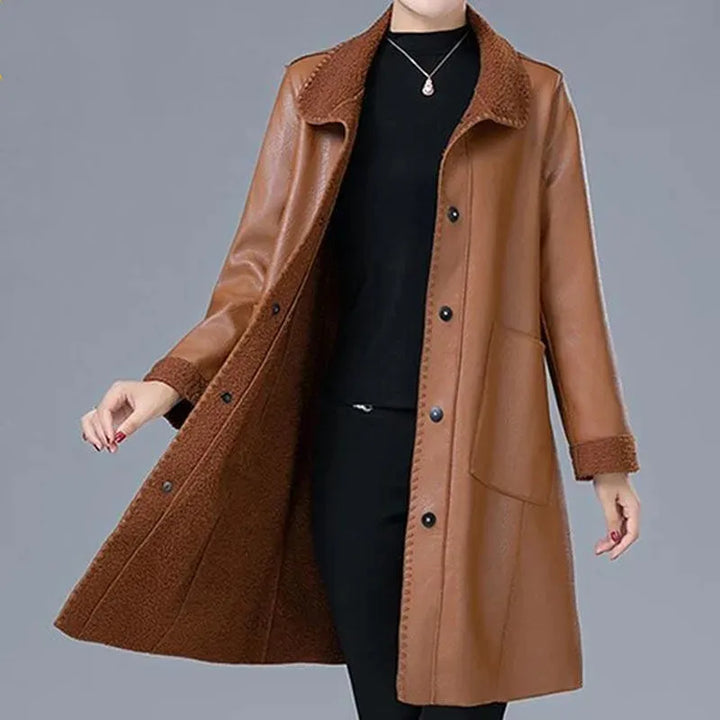 Evadne Shearling Collar Jacket