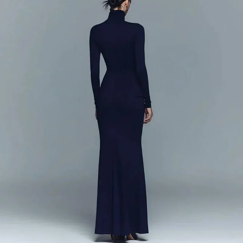 Adriana Turtleneck Maxi Dress