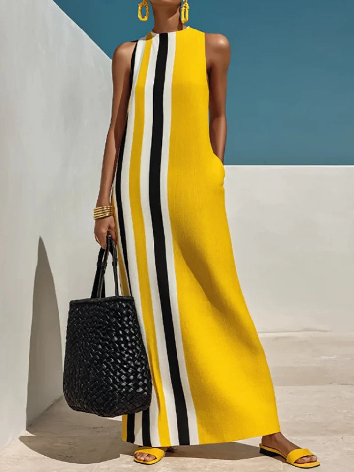 Zora Striped Pocket Maxi Dress