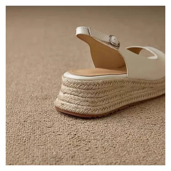 Macy Open Toe Espadrille Wedges