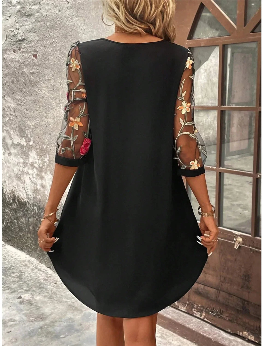 Briony Elegant Chic Floral Mini Dress