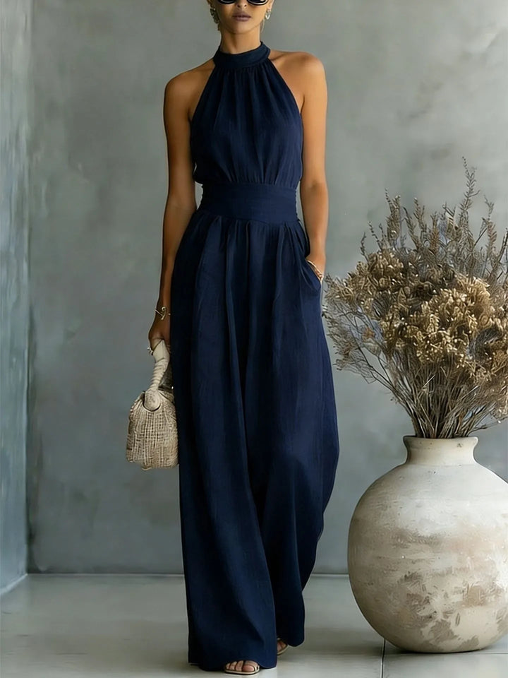 Primrose Halter Wide Leg Jumpsuit