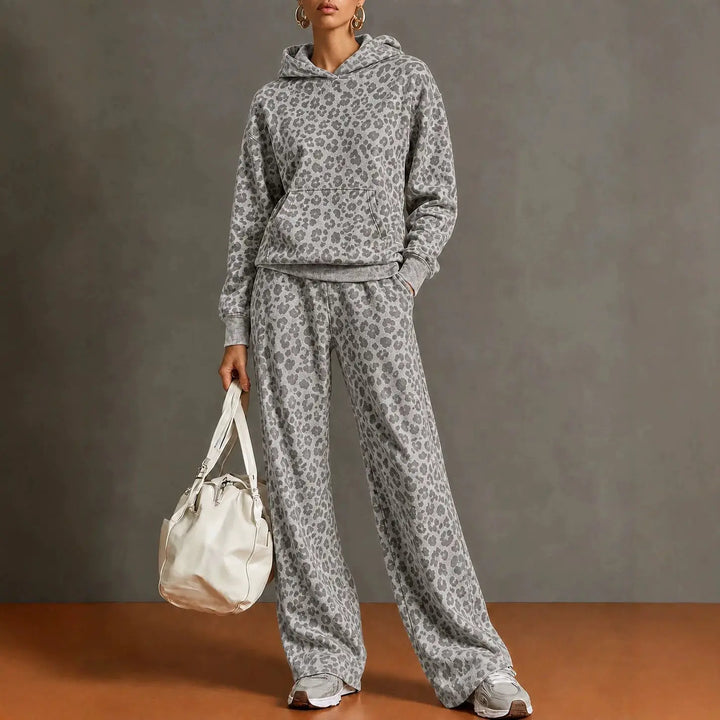 Marlowe Leopard Print Sweatsuit