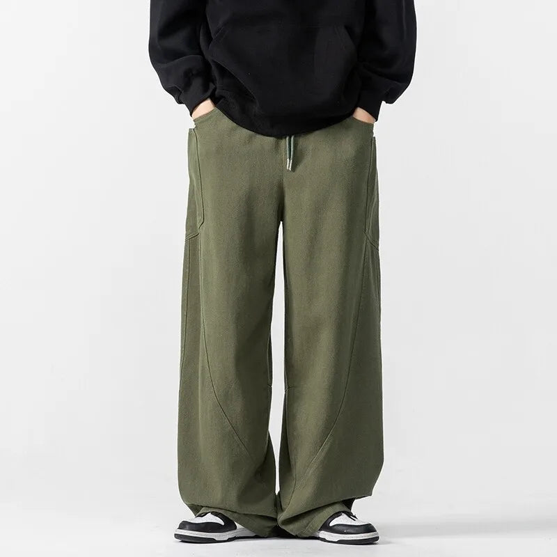 Omari  Relaxed Wide Leg Trousers