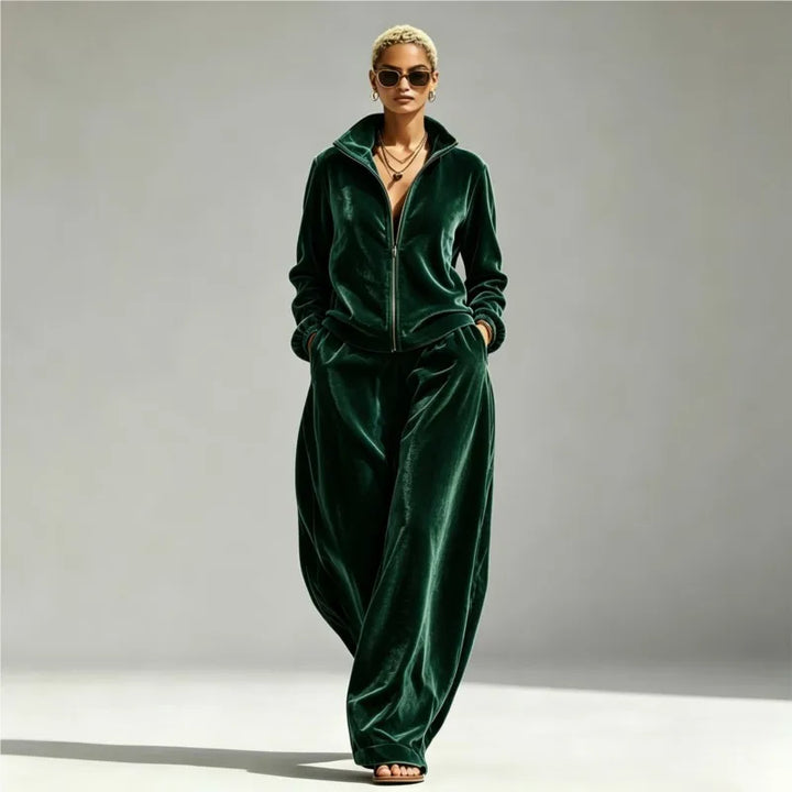 Beatrix Zip Front Two-Piece Set