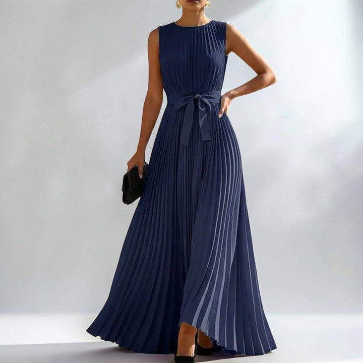 Brielle Elegant Pleated Maxi Dress
