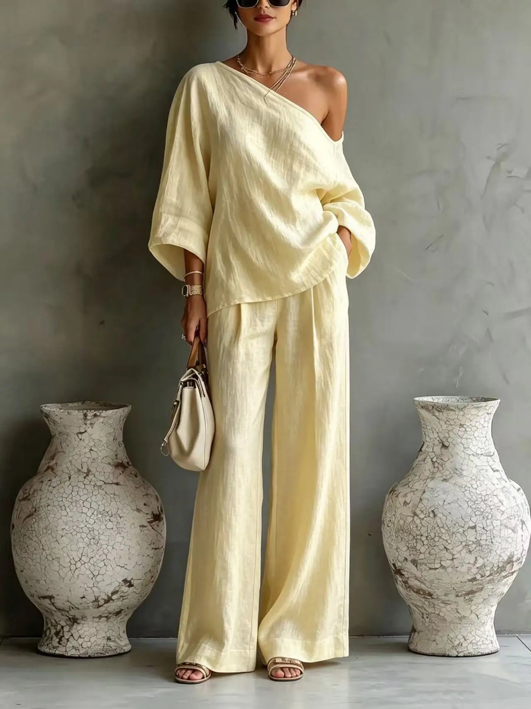 Arya One Shoulder Matching Set