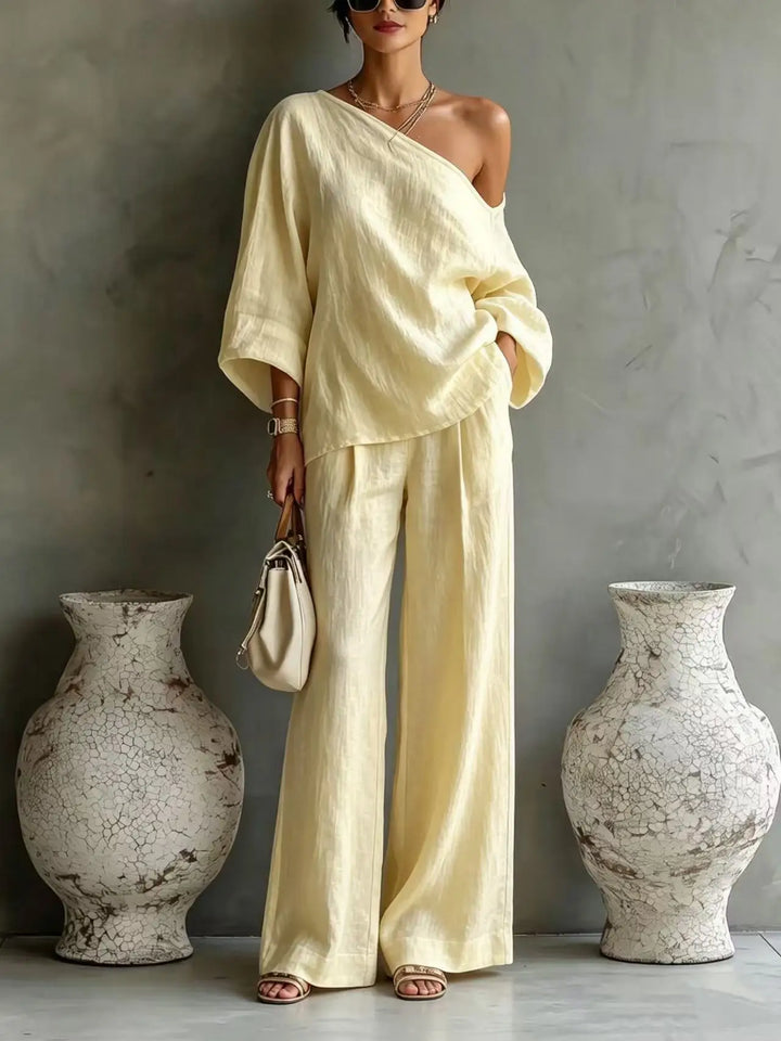 Arya One Shoulder Matching Set