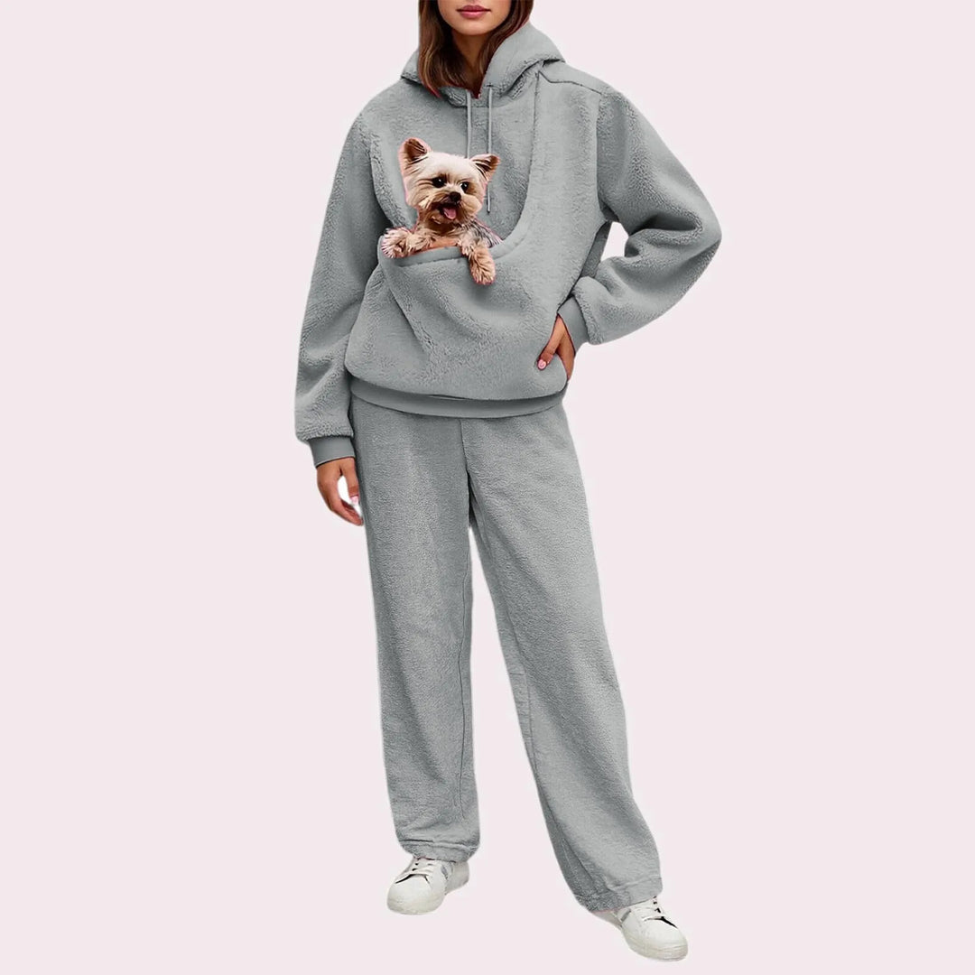 Halina Pet Pocket Hoodie Set