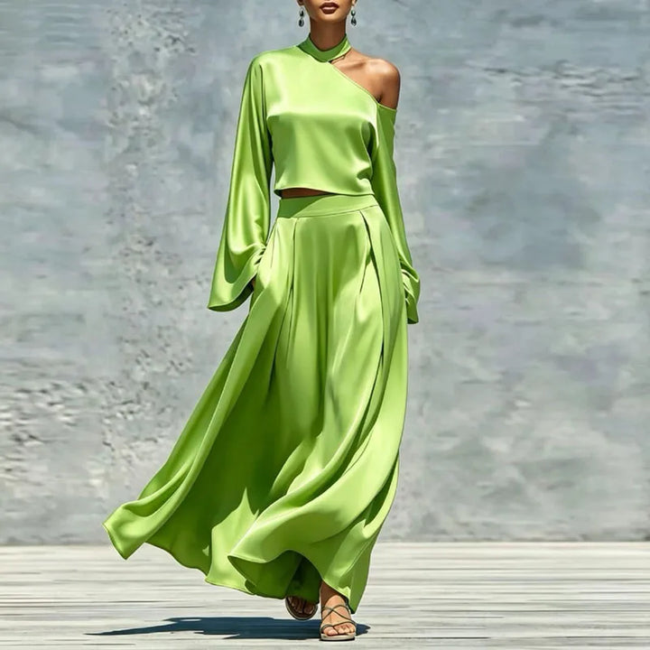 Taliyah Asymmetrical Maxi Skirt Set