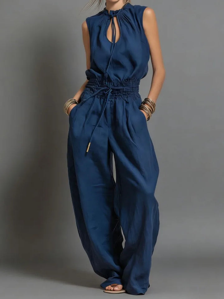 Georgia Drawstring Wide Leg Jumpsuit